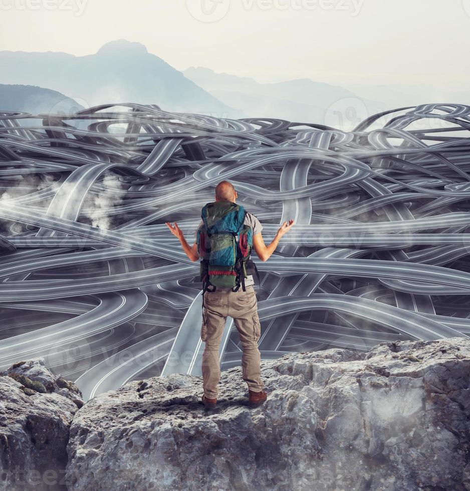 Possibilities of roads photo