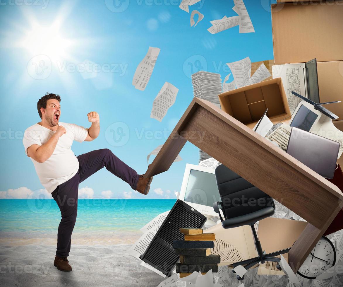 Stressful job need holidays photo