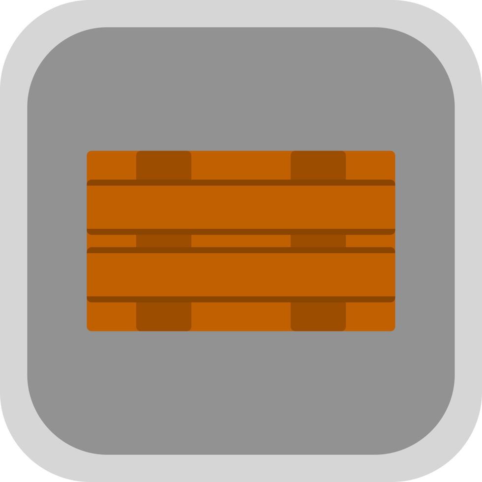 Wood Box Vector Icon Design