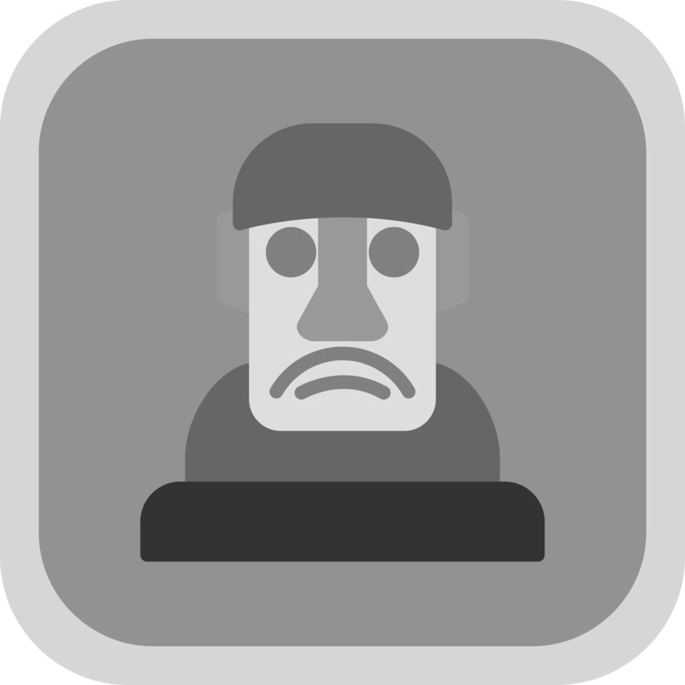 diseño de icono de vector moai