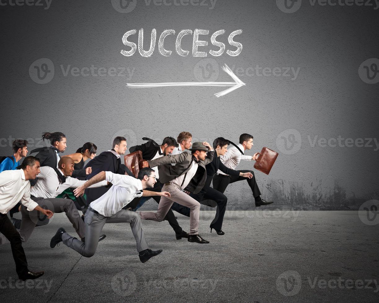 Direction success in business photo