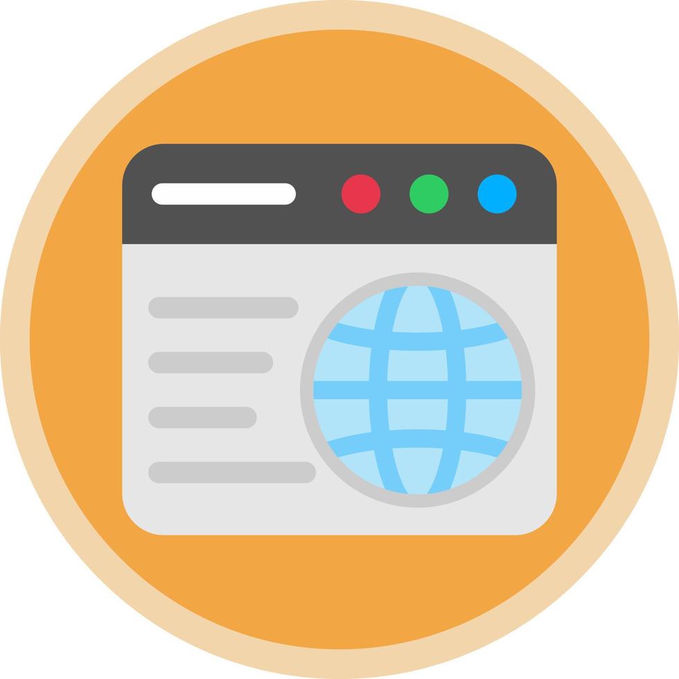Web Browser Vector Icon Design