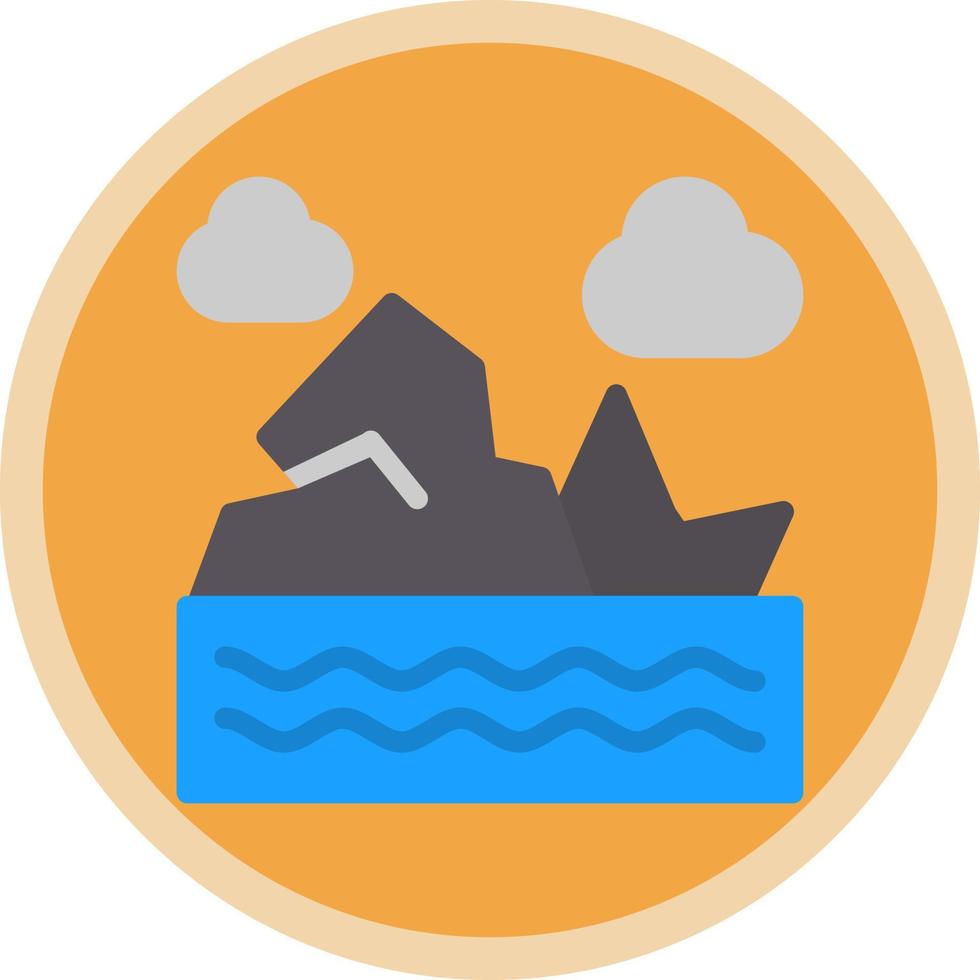 Glacier Vector Icon Design