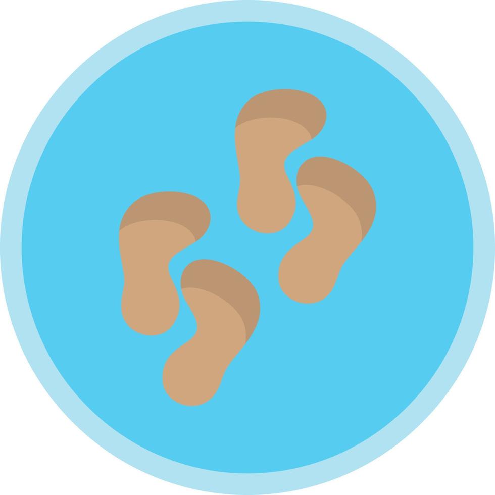 Footprint Vector Icon Design