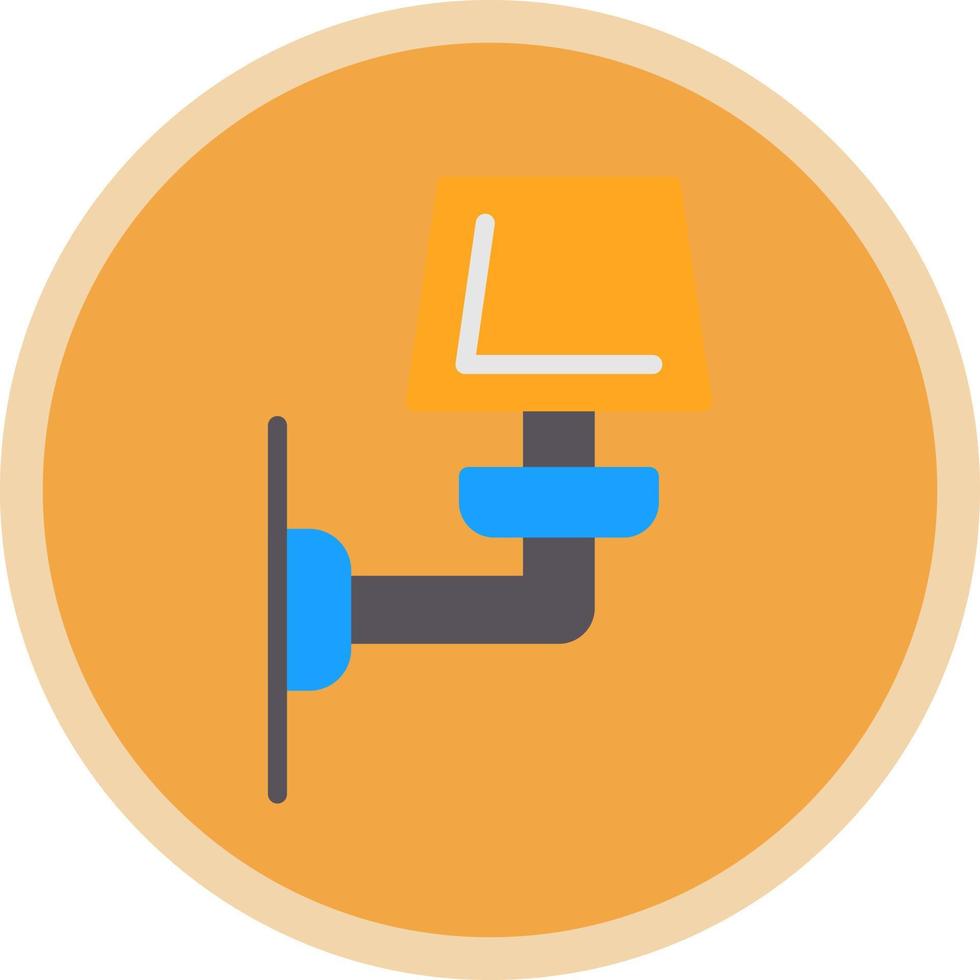 Wall Lamp Vector Icon Design
