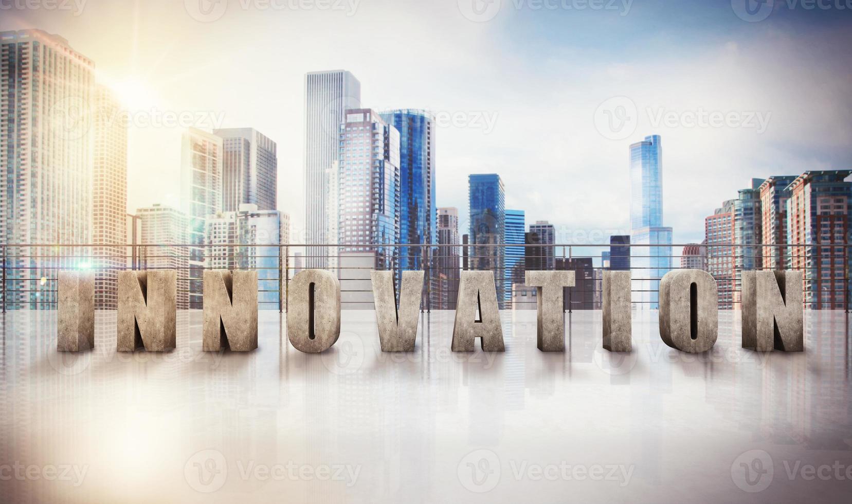 3d rendering of Business innovation view photo
