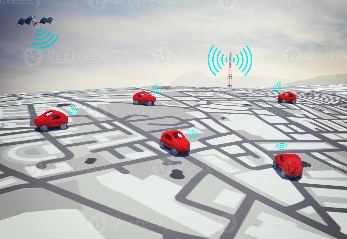 3D Rendering GPS route photo