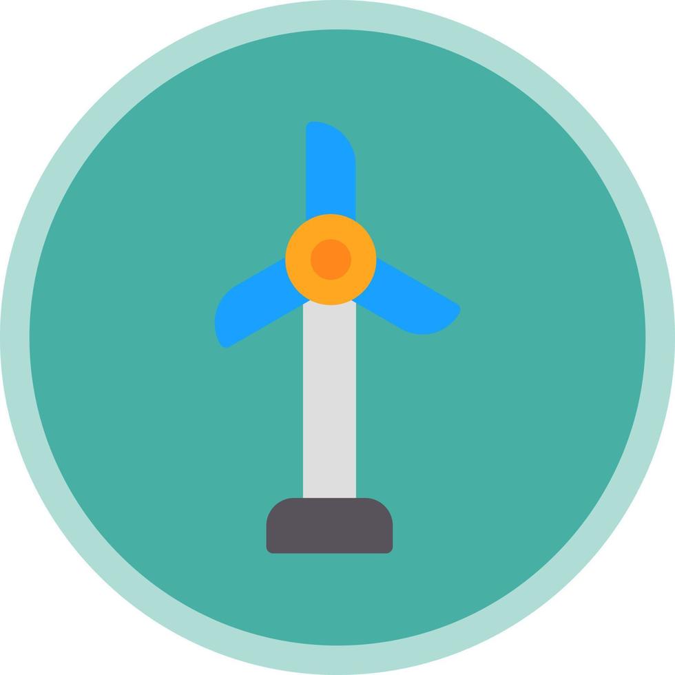 Wind Turbine Vector Icon Design