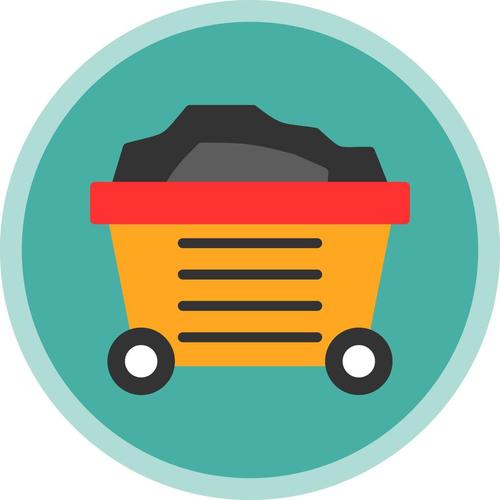 Mining Cart Vector Icon Design