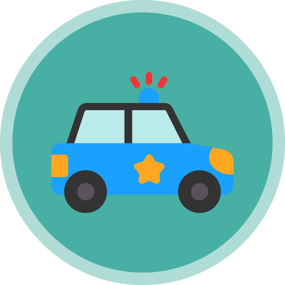 Police Car Vector Icon Design