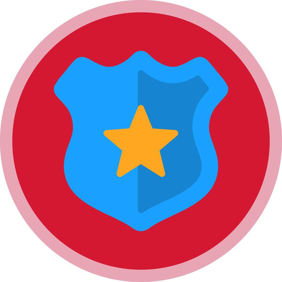 Police Badge Vector Icon Design