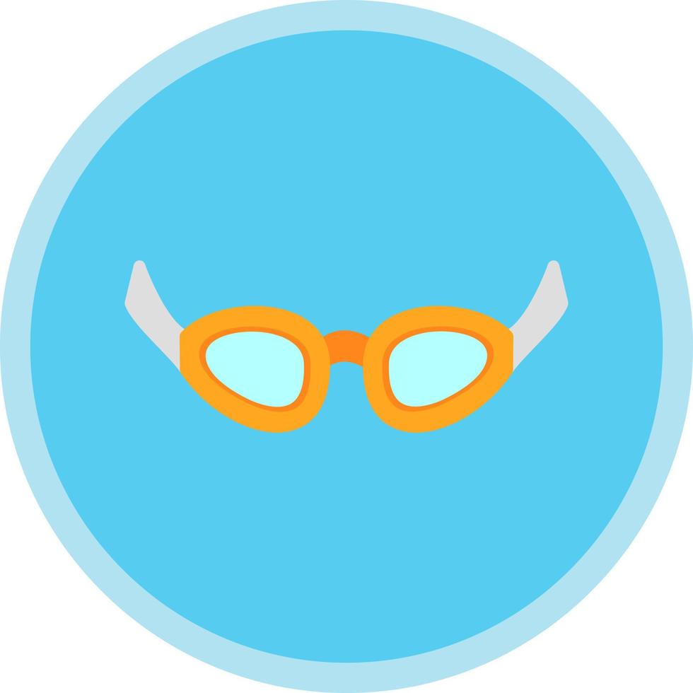 Swimming Glasses Vector Icon Design
