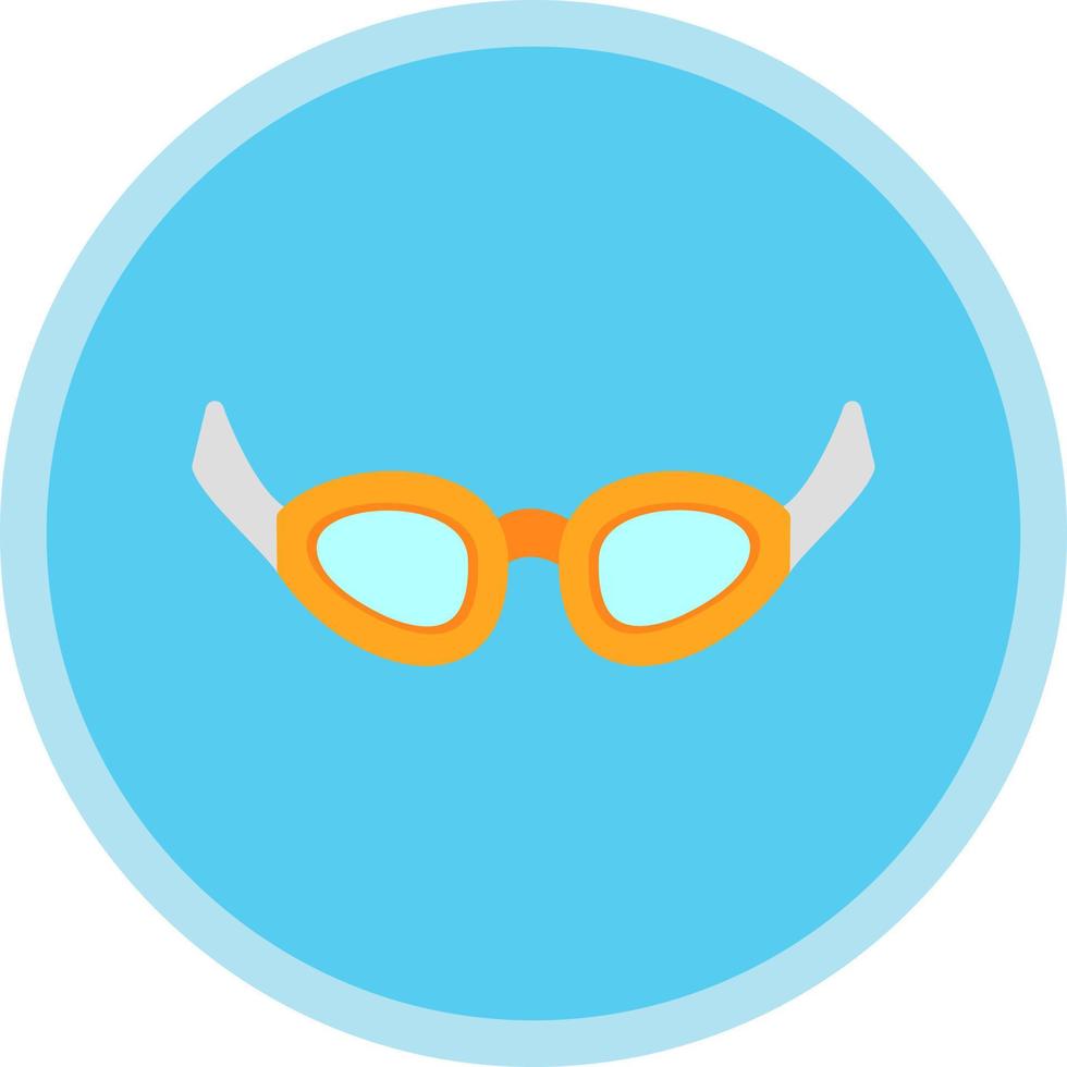 diseño de icono de vector de gafas de natación