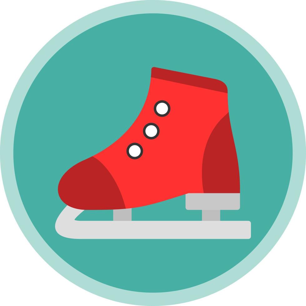 Figure Skating Vector Icon Design