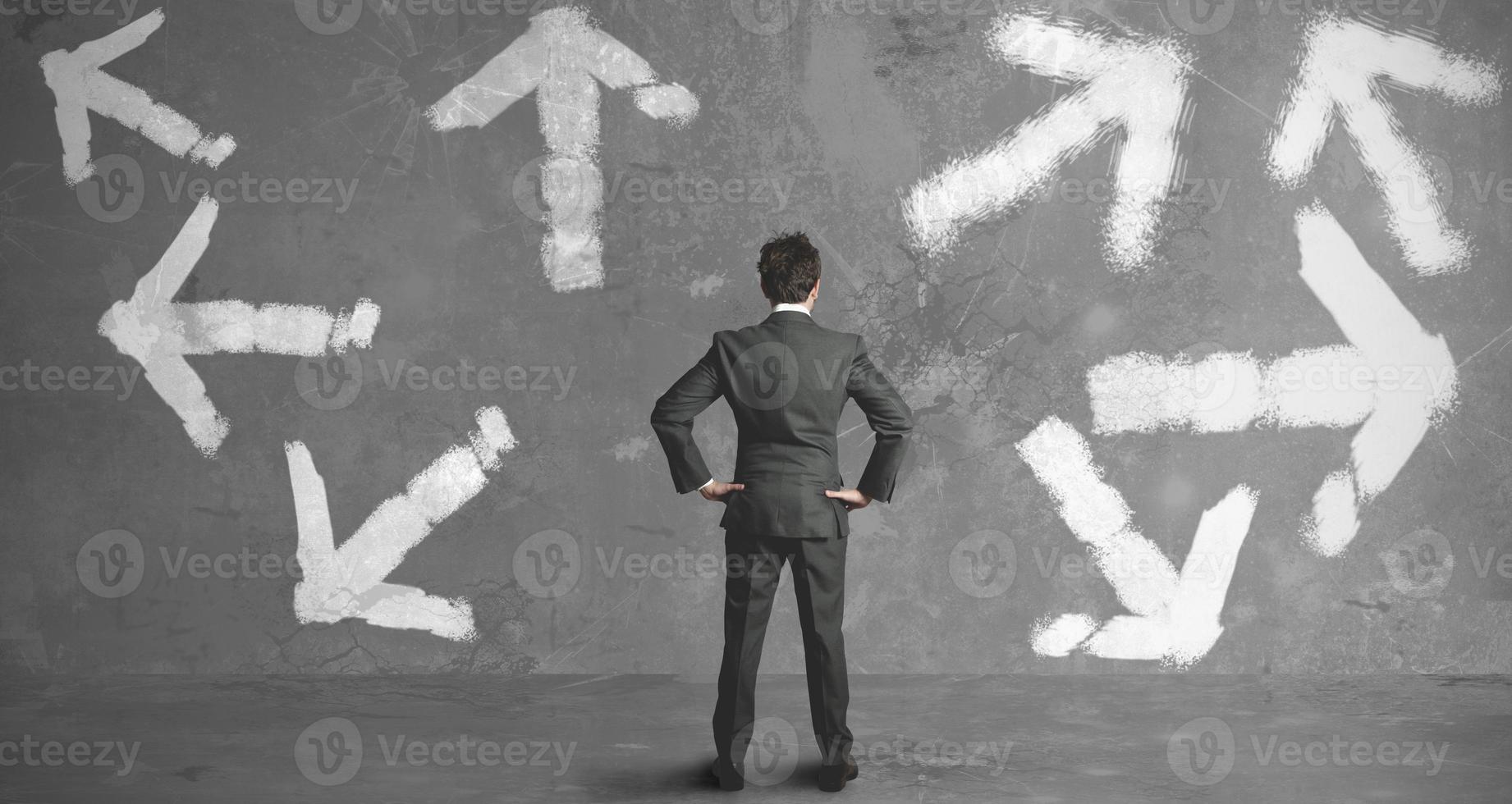 Choices of a businessman photo