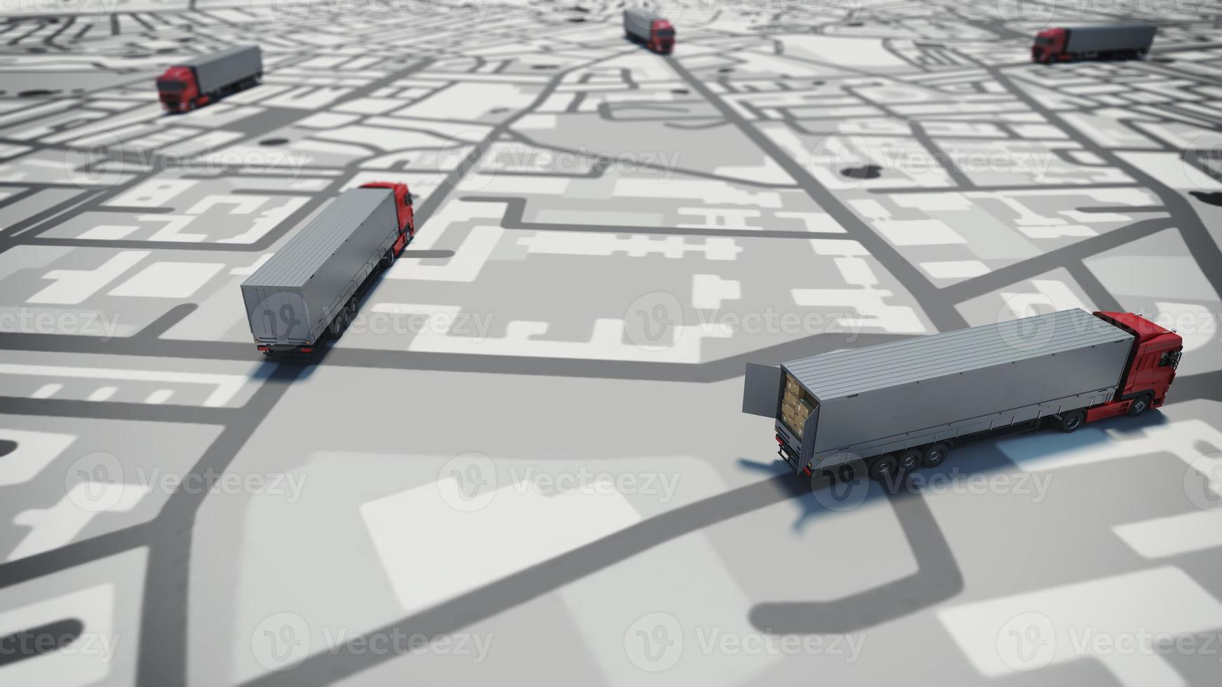 GPS tracking. 3D Rendering photo