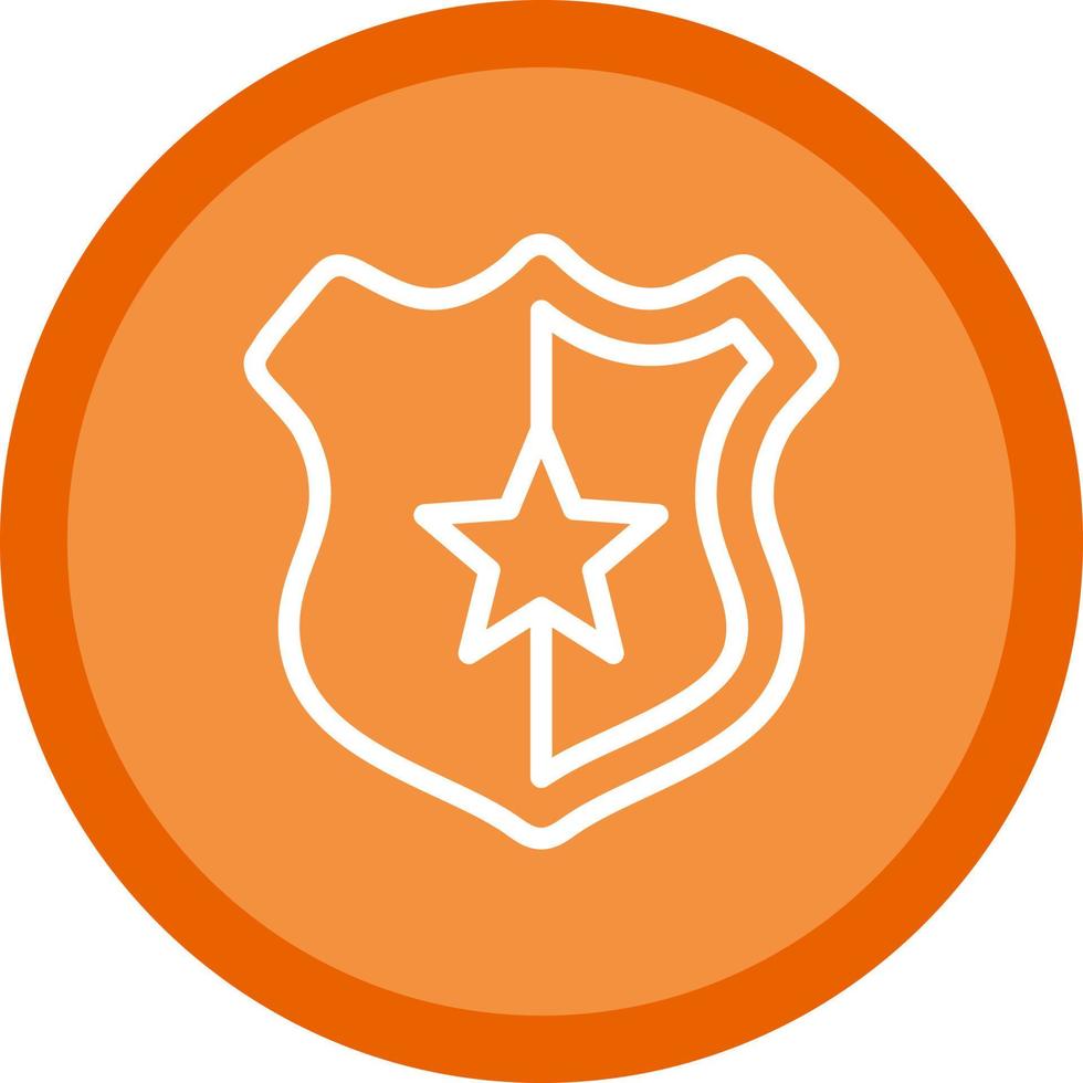 Police Badge Vector Icon Design