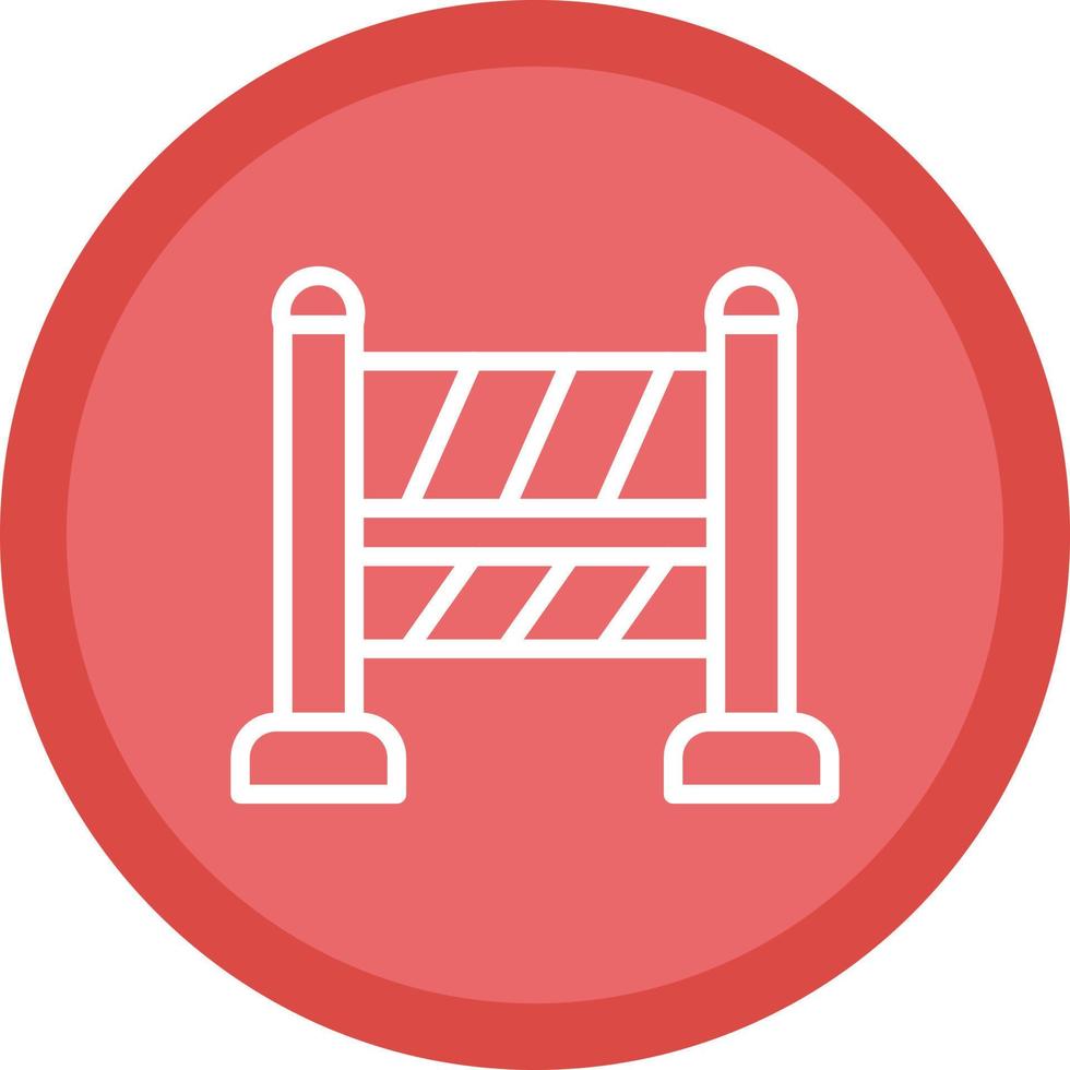 Road Block Vector Icon Design