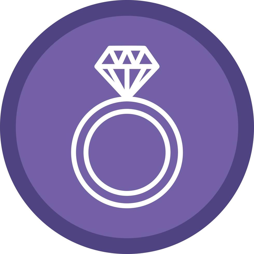 diseño de icono de vector de anillo de diamante