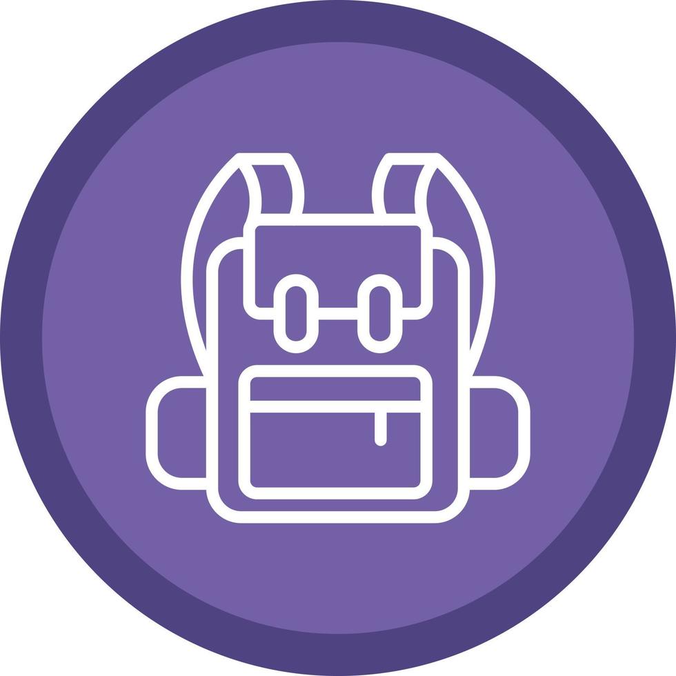 Backpack Vector Icon Design