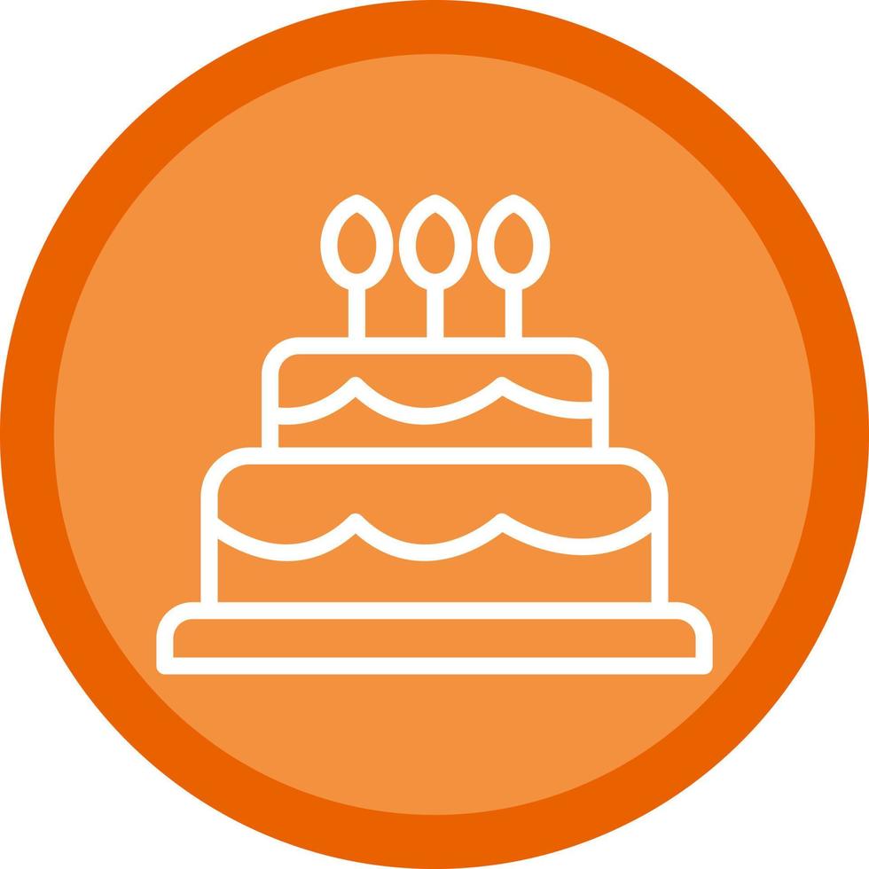 diseño de icono de vector de pastel de cumpleaños