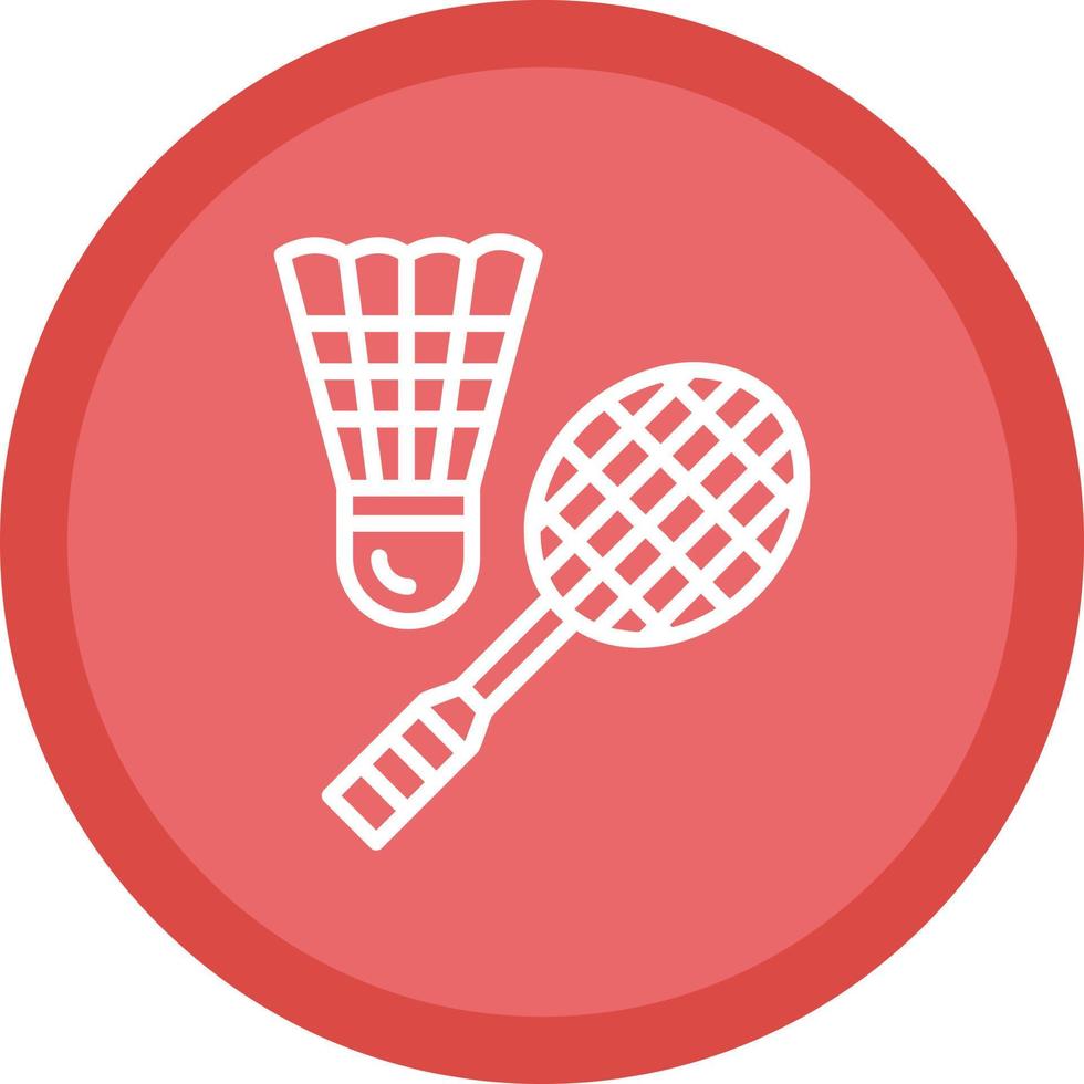 diseño de icono de vector de bádminton