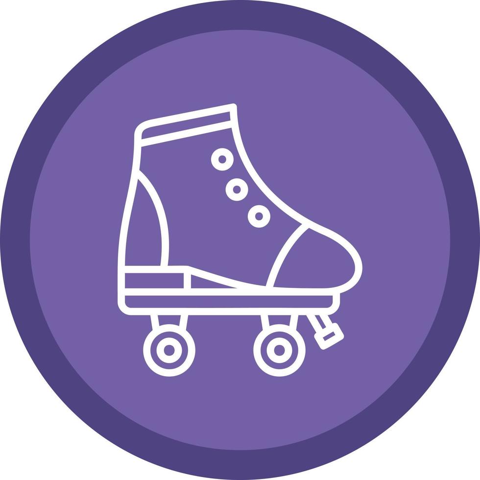 Roller Skate Vector Icon Design