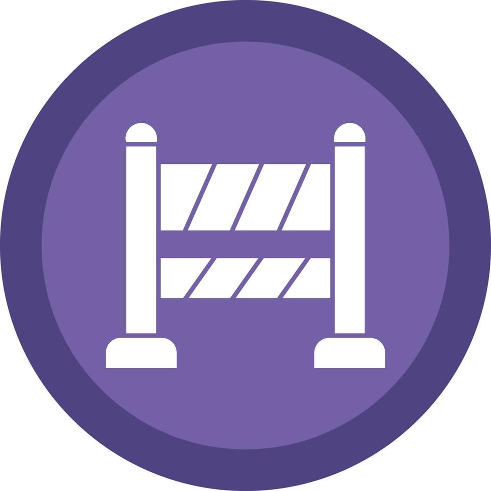 Road Block Vector Icon Design