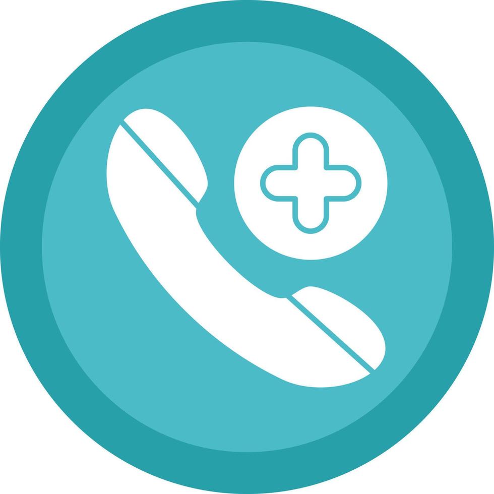 Emergency Cal Vector Icon Design