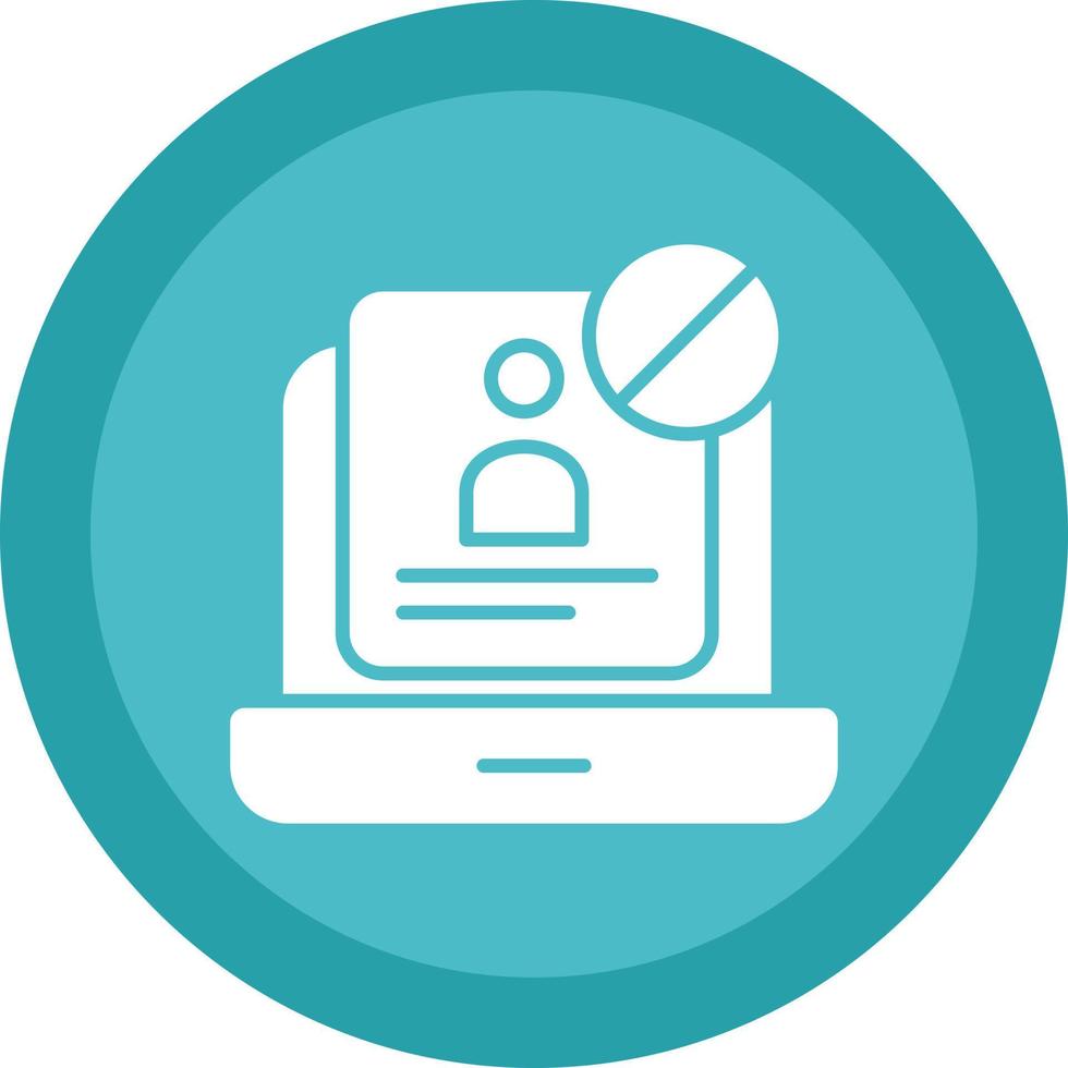 Unauthorized Vector Icon Design