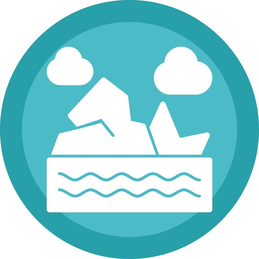 Glacier Vector Icon Design