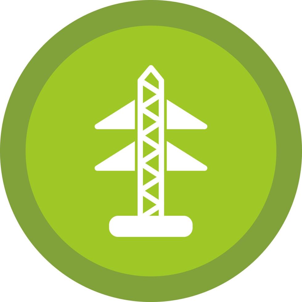 diseño de icono de vector de torre eléctrica