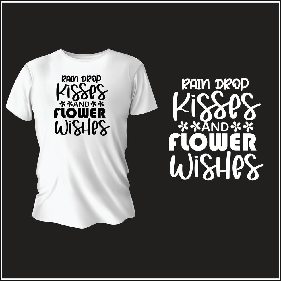 spring typography t-shirt design with vector