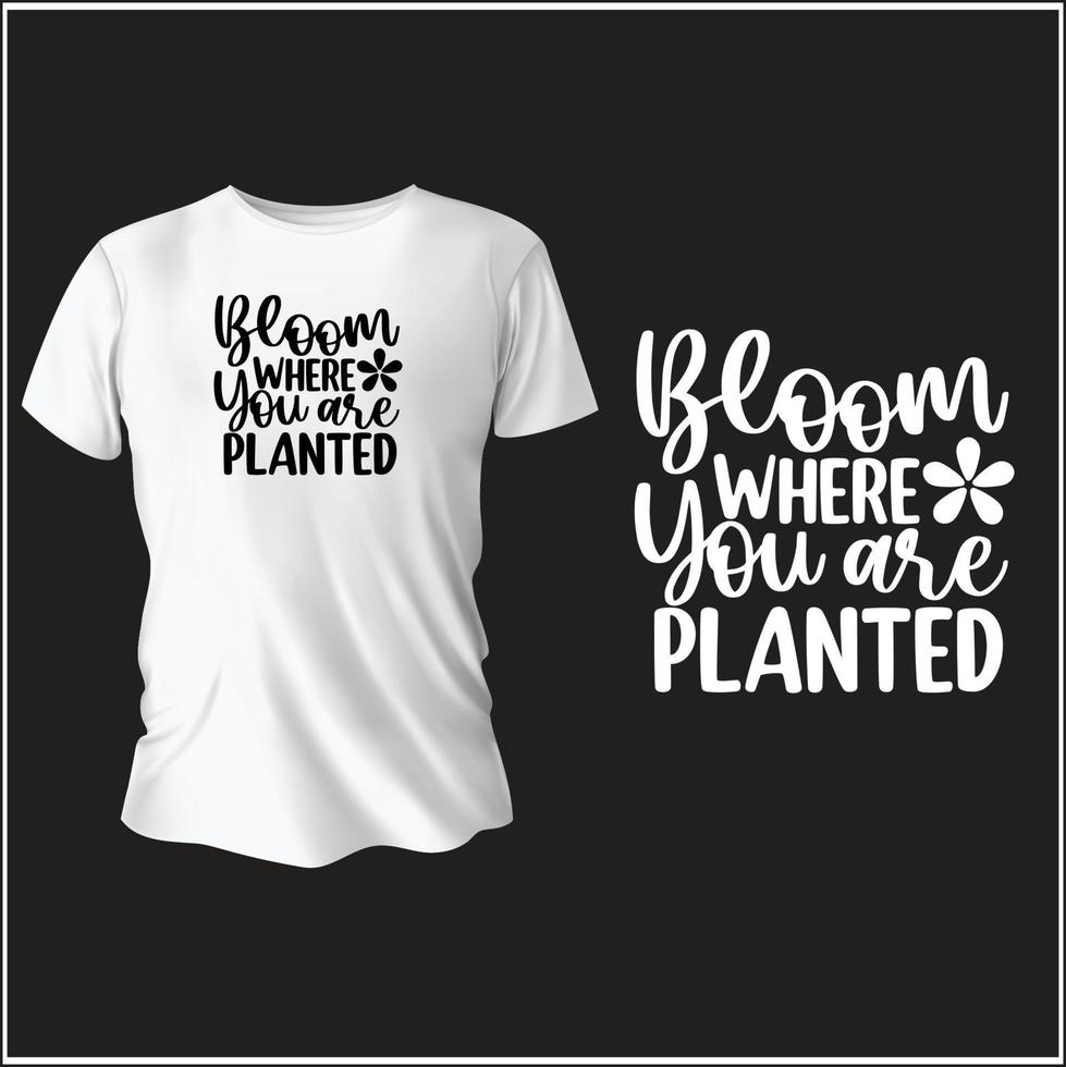 spring typography t-shirt design with vector