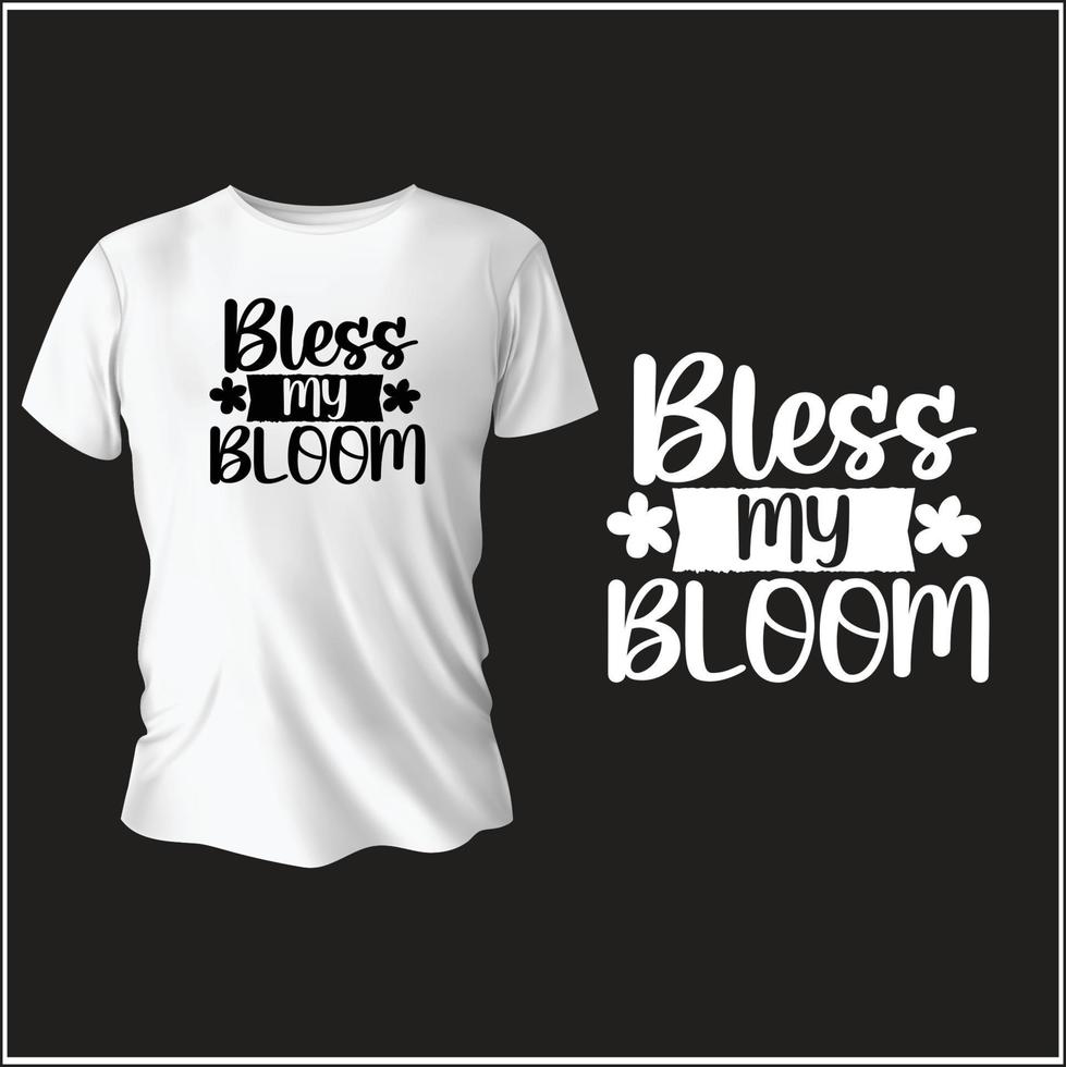 spring typography t-shirt design with vector