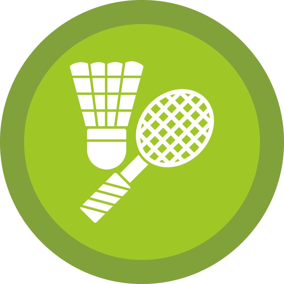 diseño de icono de vector de bádminton