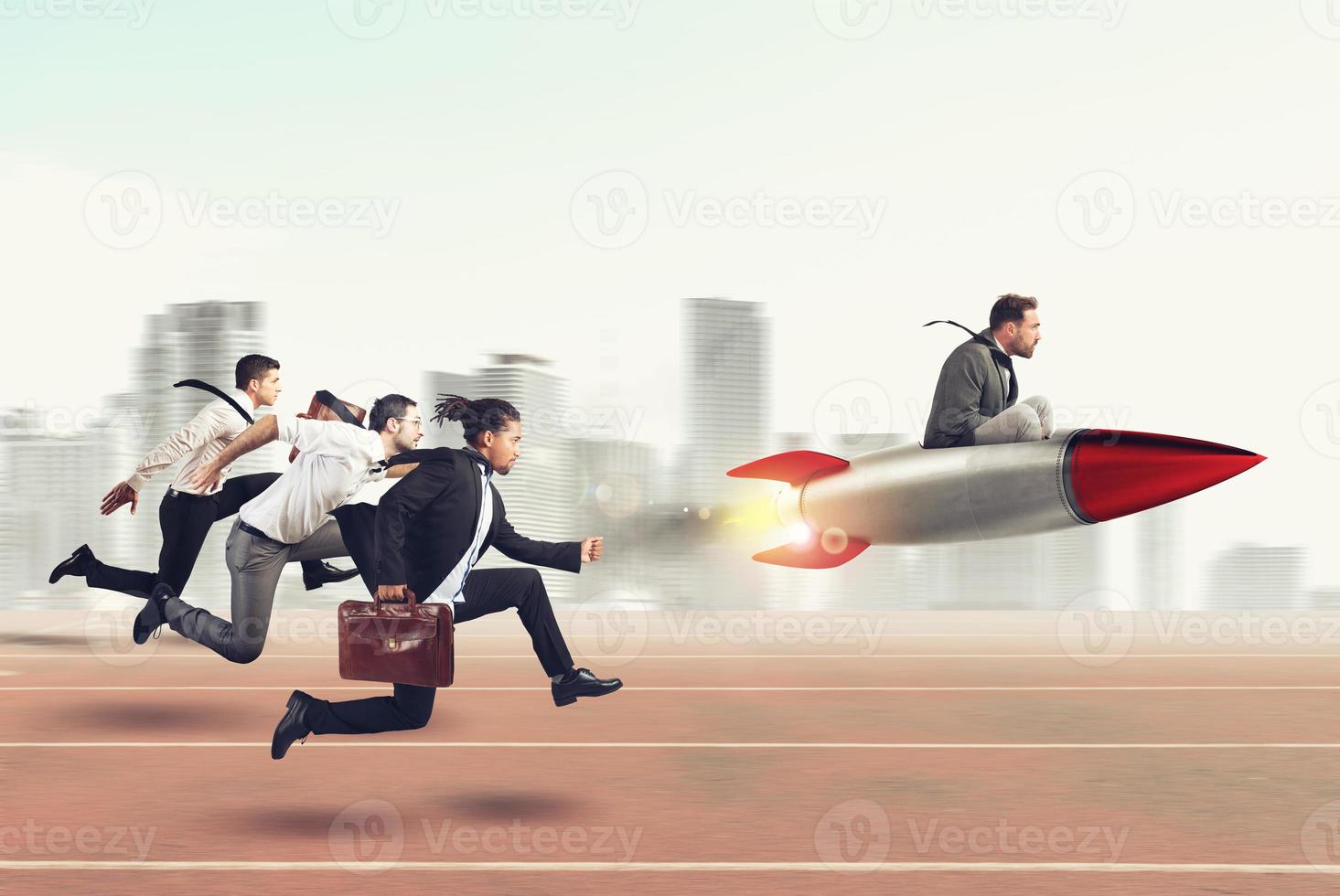 Overcome and achieve success 3D Rendering photo