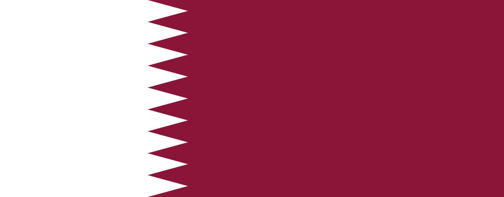 Qatar flag simple illustration for independence day or election vector
