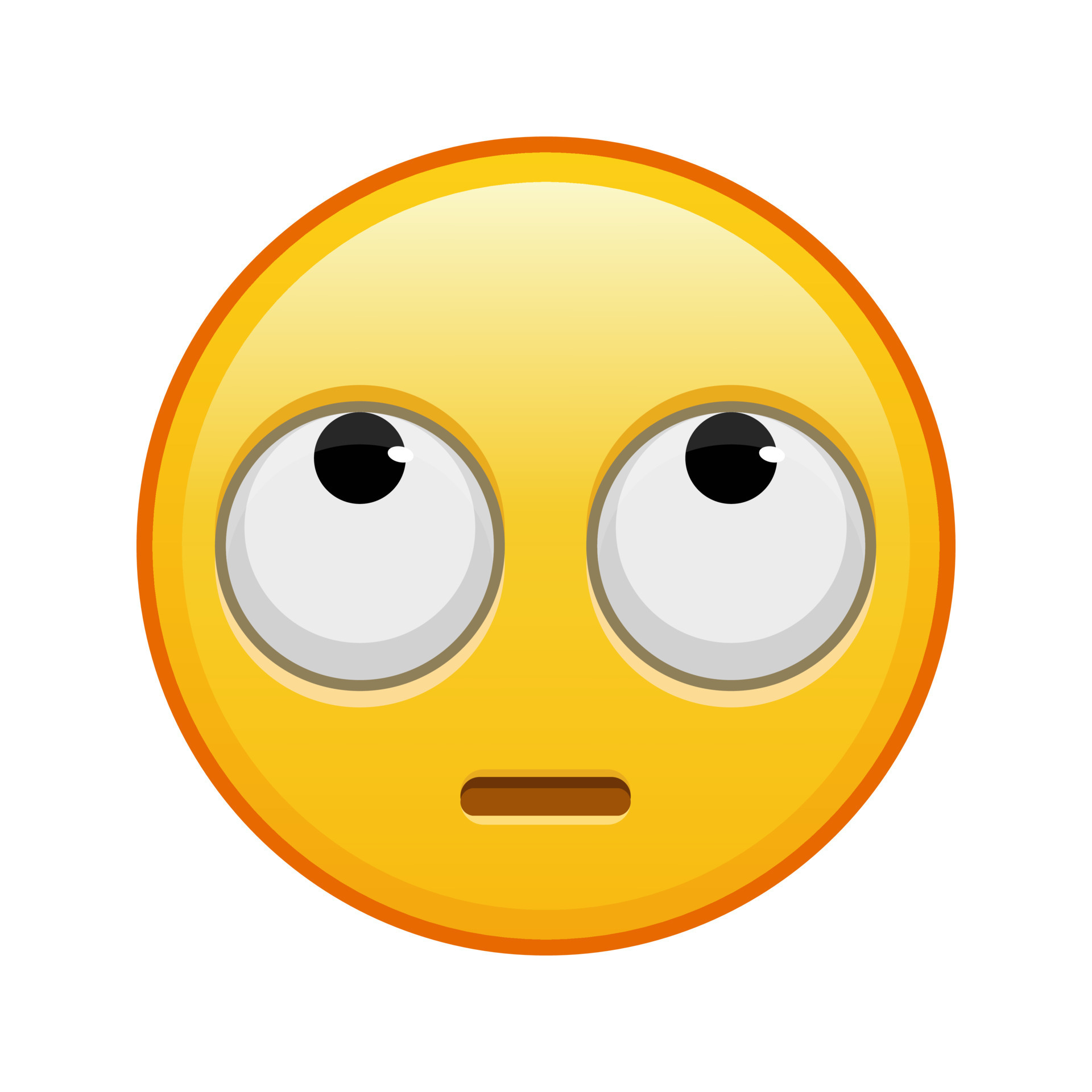 Face with rolling eyes Large size of yellow emoji smile 20558996 Vector