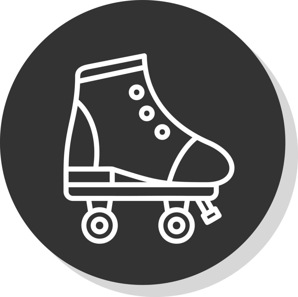 Roller Skate Vector Icon Design