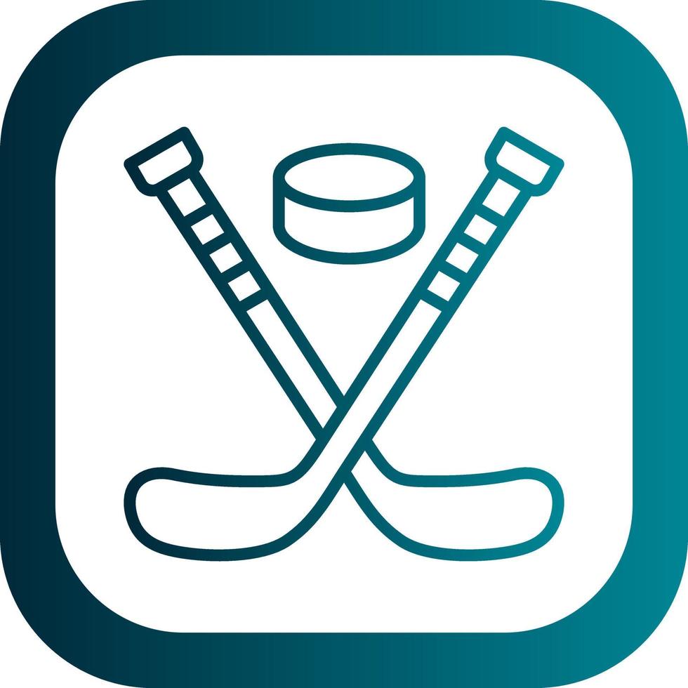Ice Hockey Vector Icon Design