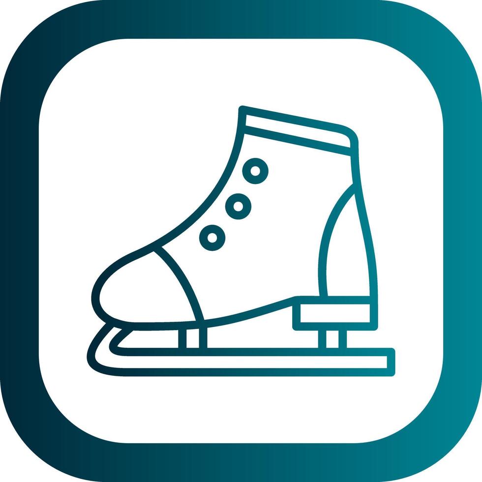 Figure Skating Vector Icon Design