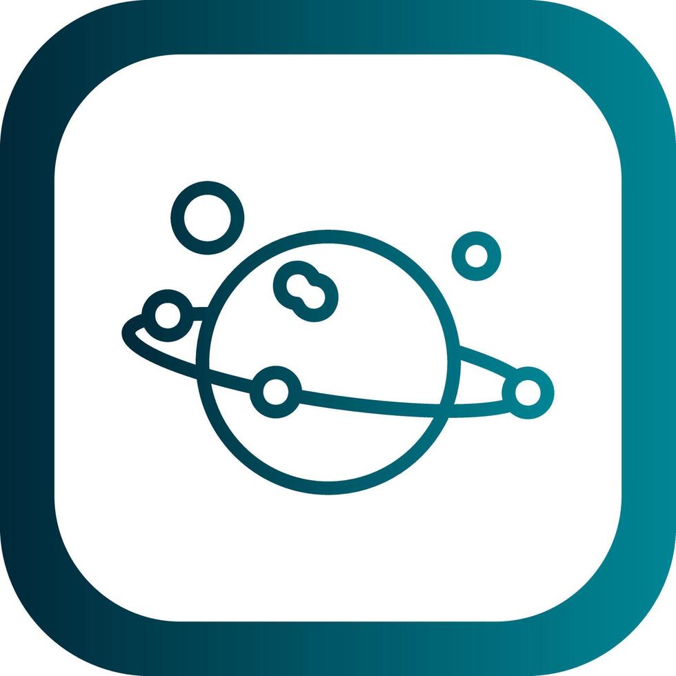 Solar System Vector Icon Design
