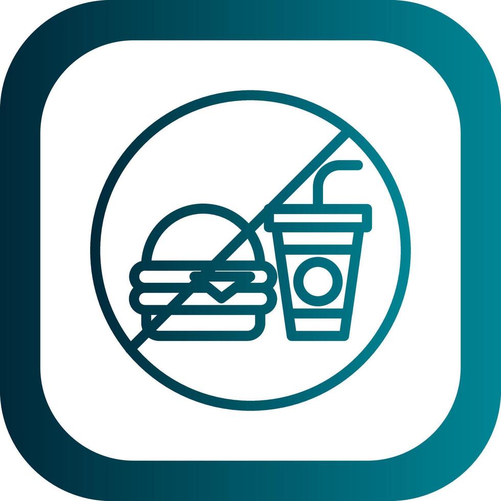 No Food Vector Icon Design