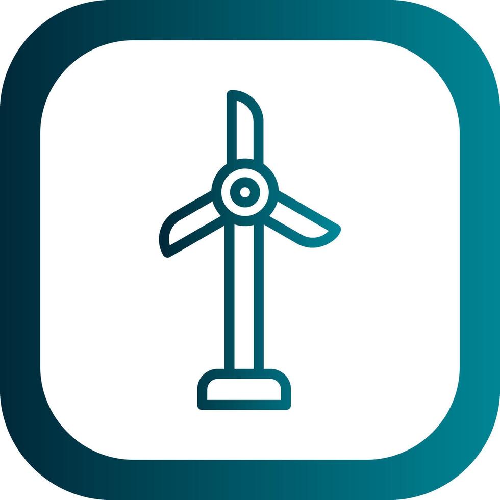 Wind Turbine Vector Icon Design