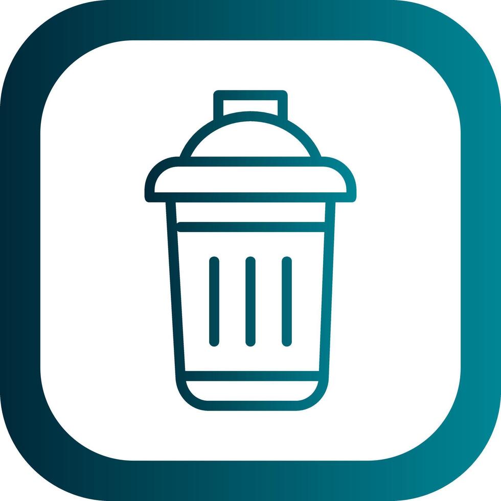 Dustbin Vector Icon Design