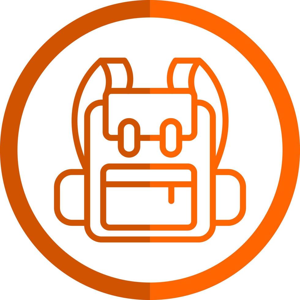 Backpack Vector Icon Design