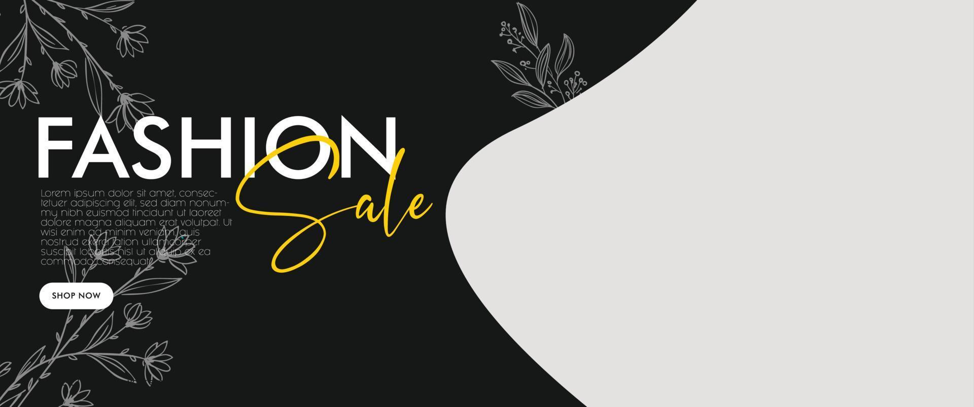 Fashion Sale Banner Design Template vector