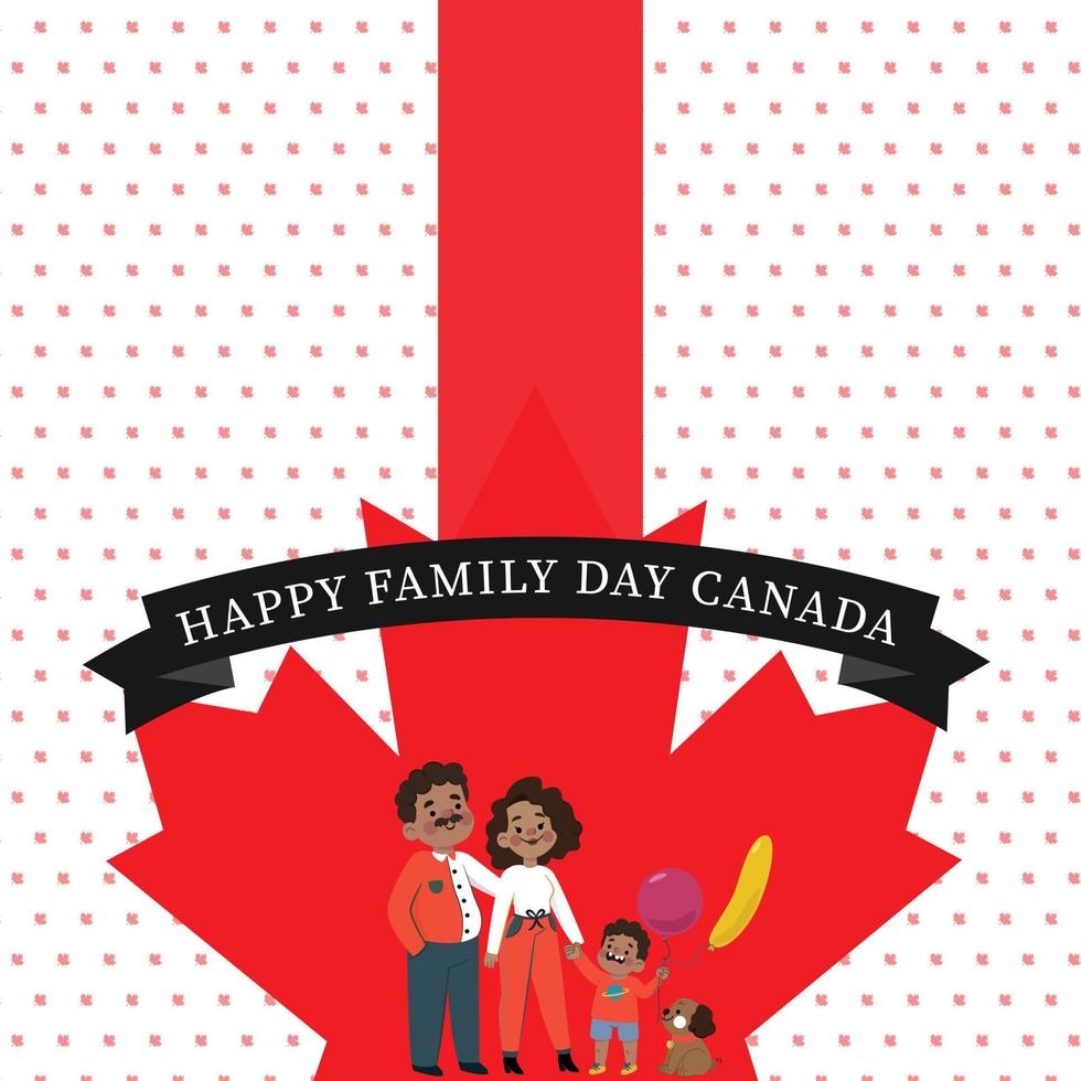 Happy Family Day Canada 20559671 Vector Art at Vecteezy