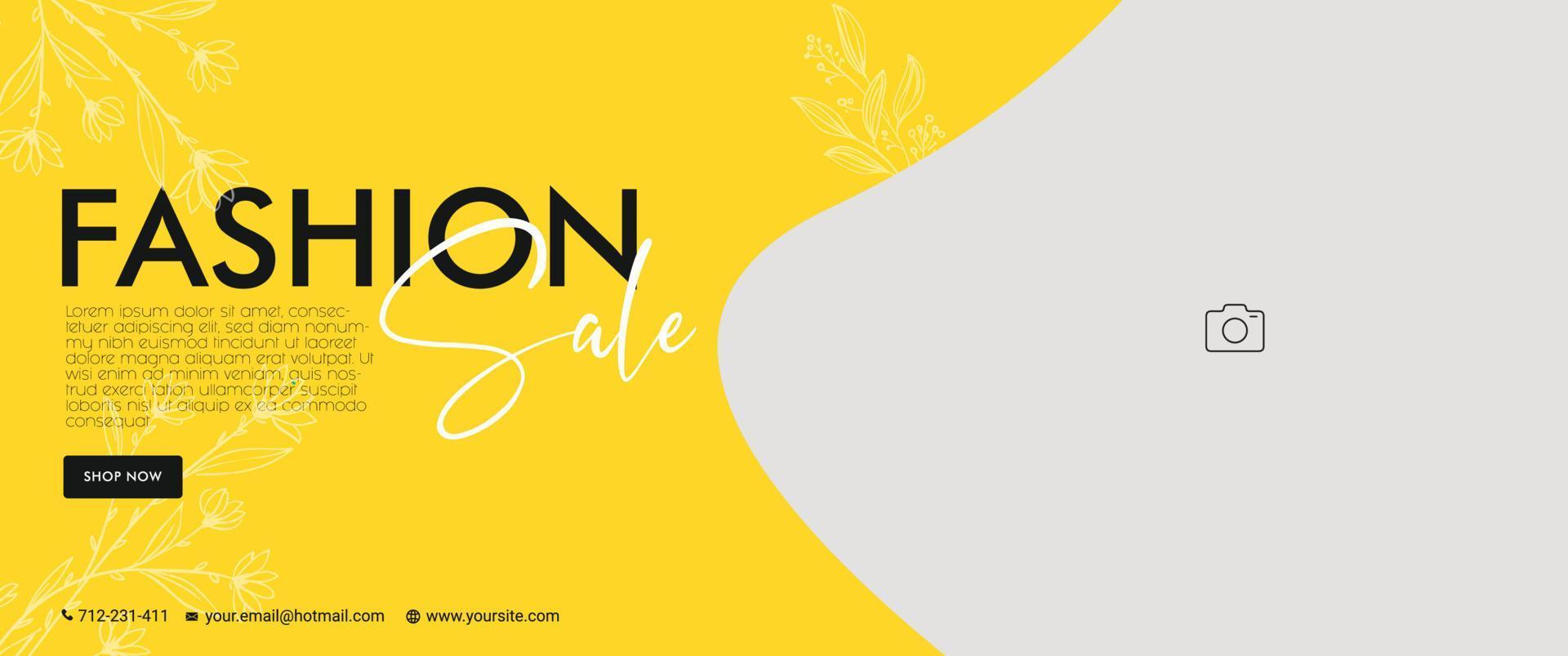 Sale Banner Design Free Template vector